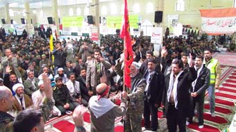 تصاویر/ جمع بزرگ بسیجیان در کلاله به مناسبت 5 آذر